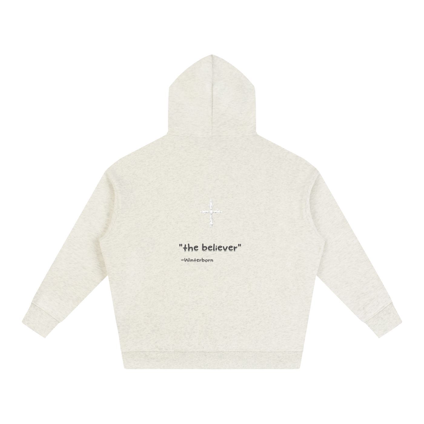 Oversize Winterborn hoodie. 'the believer'