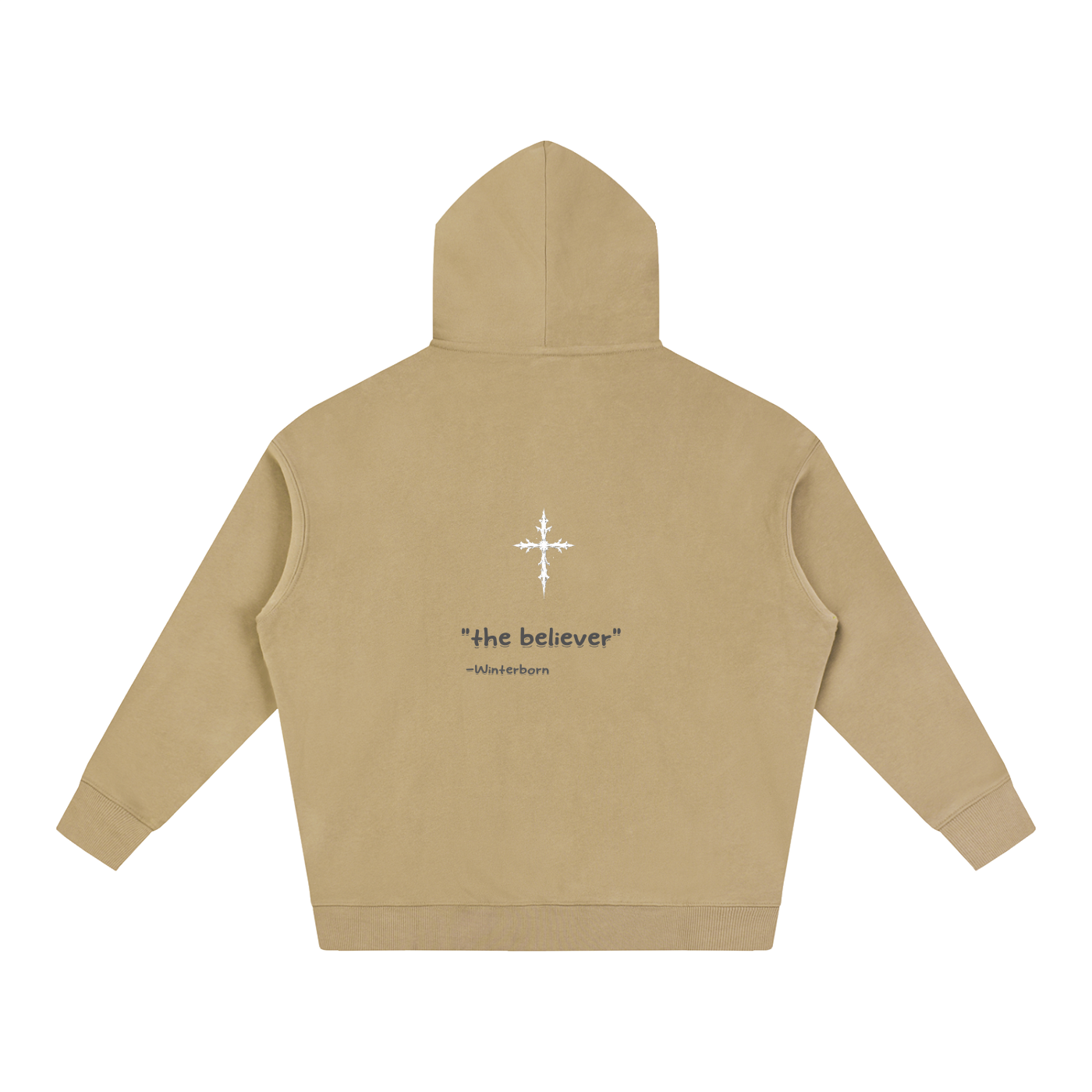 Oversize Winterborn hoodie. 'the believer'
